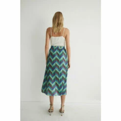 Warehouse Pleated Metallic Zig Zag Midi Skirt For Female -Warehouse Sales Store unnamed file 1741