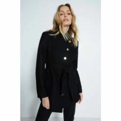 Warehouse Wrap Belted Short Coat For Female -Warehouse Sales Store unnamed file 175