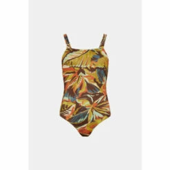 Warehouse Jungle Print Tie Back Swimsuit For Female -Warehouse Sales Store unnamed file 1753