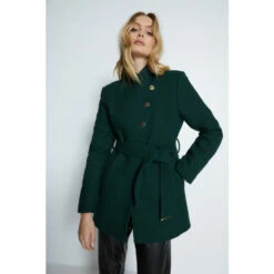 Warehouse Wrap Belted Short Coat For Female -Warehouse Sales Store unnamed file 177