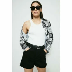 Warehouse Denim Mom Shorts For Female -Warehouse Sales Store unnamed file 1786