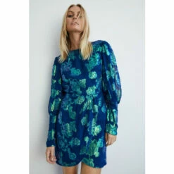 Warehouse Sparkle Jacquard Wrap Mini Dress For Female -Warehouse Sales Store unnamed file 1841