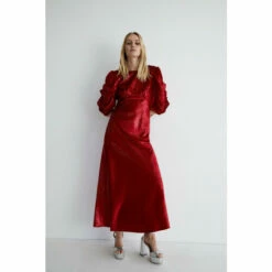 Warehouse Stripe Velvet Bias Cut Maxi Dress For Female -Warehouse Sales Store unnamed file 1853