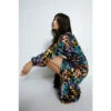 Warehouse Floral Devore Button Through Midi Dress For Female