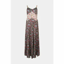 Warehouse Petite Lace Satin Midi Dress In Mixed Print For Female -Warehouse Sales Store unnamed file 1894
