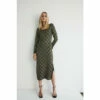 Warehouse Metallic Tile Jacquard Midi Dress For Female -Warehouse Sales Store unnamed file 1901