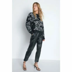 Warehouse Snowflake Tinsel Knit Jumper For Female -Warehouse Sales Store unnamed file 1928