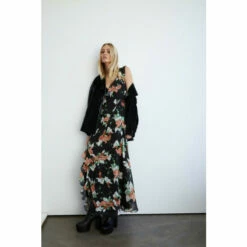 Warehouse Floral Strappy Ruffle Wrap Maxi Dress For Female -Warehouse Sales Store unnamed file 2026