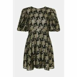 Warehouse Sparkle Ruched Sleeve Mini Dress For Female -Warehouse Sales Store unnamed file 2043