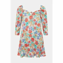 Warehouse Puff Sleeve Mini Dress In Floral For Female -Warehouse Sales Store unnamed file 2049