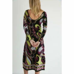 Warehouse Metallic Border Jacquard Knit Midi Dress For Female -Warehouse Sales Store unnamed file 2075