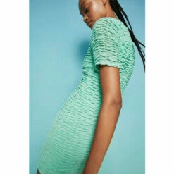 Warehouse Shirred Mini Dress For Female -Warehouse Sales Store unnamed file 2080