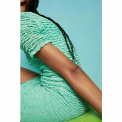 Warehouse Shirred Mini Dress For Female -Warehouse Sales Store unnamed file 2082