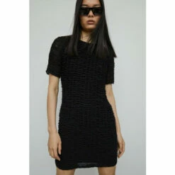 Warehouse Shirred Mini Dress For Female -Warehouse Sales Store unnamed file 2084