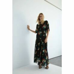 Warehouse Petite Floral Chiffon Maxi Dress For Female