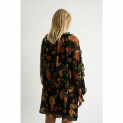 Warehouse Floral Chiffon Ruffle Mini Dress For Female -Warehouse Sales Store unnamed file 2105