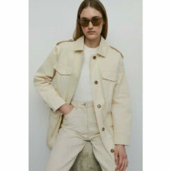 Warehouse Cotton Utility Jacket For Female