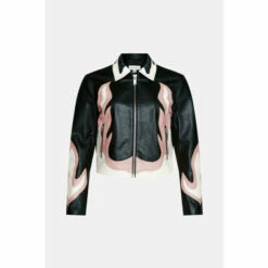 Warehouse Kara Rose Real Leather Flame Jacket For Female -Warehouse Sales Store unnamed file 2127