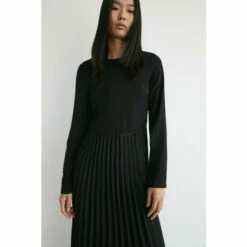 Warehouse Long Sleeve Pleated Midi Dress For Female -Warehouse Sales Store unnamed file 2140