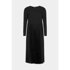 Warehouse Long Sleeve Pleated Midi Dress For Female -Warehouse Sales Store unnamed file 2142