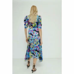 Warehouse Floral Print Pleated Midi Dress For Female -Warehouse Sales Store unnamed file 2158