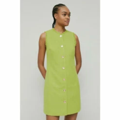 Warehouse Tweed Button Through Mini Shift Dress For Female -Warehouse Sales Store unnamed file 2178