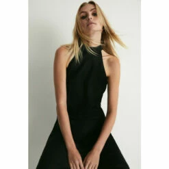 Warehouse Petite Satin Halter Neck Backless Slip Dress For Female -Warehouse Sales Store unnamed file 220