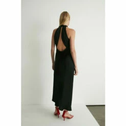 Warehouse Petite Satin Halter Neck Backless Slip Dress For Female -Warehouse Sales Store unnamed file 221