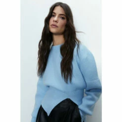 Warehouse Split Hem Knit Jumper For Female -Warehouse Sales Store unnamed file 2220