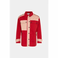 Warehouse Cotton Colour Block Utility Jacket For Female -Warehouse Sales Store unnamed file 2265