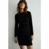 Warehouse Jersey Crepe Diamante Tassel Trim Mini Dress For Female