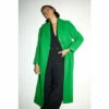 Warehouse Long Line Single Breasted Tailored Coat For Female