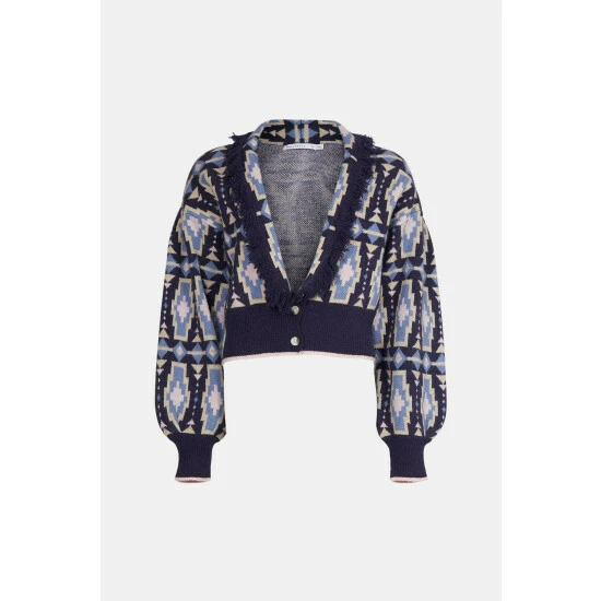 Warehouse Aztec Tassel Knitted Cardigan For Female 6 Warehouse Aztec Tassel Knitted Cardigan For Female - Image 4