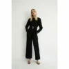 Warehouse Relaxed Sleeve Belted Jumpsuit For Female