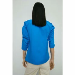 Warehouse Asymmetric Neck Puff Sleeve Top For Female -Warehouse Sales Store unnamed file 2331
