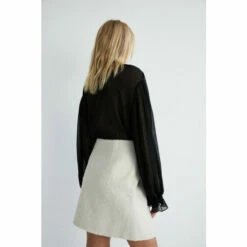 Warehouse Premium Wool Boucle Tweed Pelmet Skirt For Female -Warehouse Sales Store unnamed file 2365