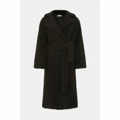 Warehouse Belted Long Line Teddy Coat For Female -Warehouse Sales Store unnamed file 237