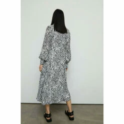 Warehouse Animal Print Midi Shirt Dress For Female -Warehouse Sales Store unnamed file 2376