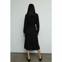 Warehouse Fluid Twill Button Through Belted Shirt Dress For Female -Warehouse Sales Store unnamed file 2387