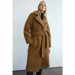 Warehouse Belted Long Line Teddy Coat For Female -Warehouse Sales Store unnamed file 239