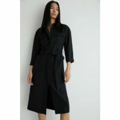 Warehouse Utility Shirt Dress With 3/4 Sleeve For Female -Warehouse Sales Store unnamed file 2408