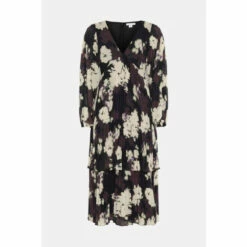 Warehouse Floral Pleated Double Tiered Midi Dress For Female -Warehouse Sales Store unnamed file 2419