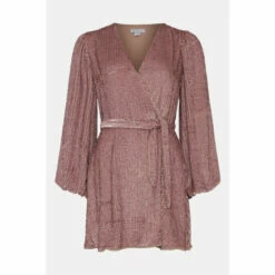 Warehouse Belted Sequin Mini Dress For Female -Warehouse Sales Store unnamed file 2451