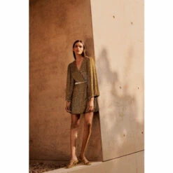 Warehouse Belted Sequin Mini Dress For Female -Warehouse Sales Store unnamed file 2453