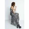 Warehouse Sparkle Zebra Asymmetric Maxi Dress For Female -Warehouse Sales Store unnamed file 2475