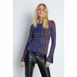 Warehouse Animal Metallic Tie Back Top For Female -Warehouse Sales Store unnamed file 2515