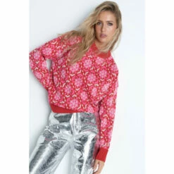 Warehouse Snowflake Jacquard Knit Jumper For Female