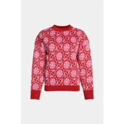 Warehouse Snowflake Jacquard Knit Jumper For Female -Warehouse Sales Store unnamed file 2534