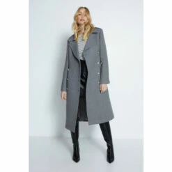 Warehouse Italian Wool Blend Button Down Trench For Female -Warehouse Sales Store unnamed file 254