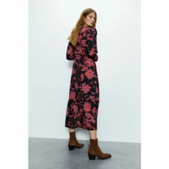 Warehouse Paisley Floral Scallop Collar Midi Dress For Female -Warehouse Sales Store unnamed file 2552